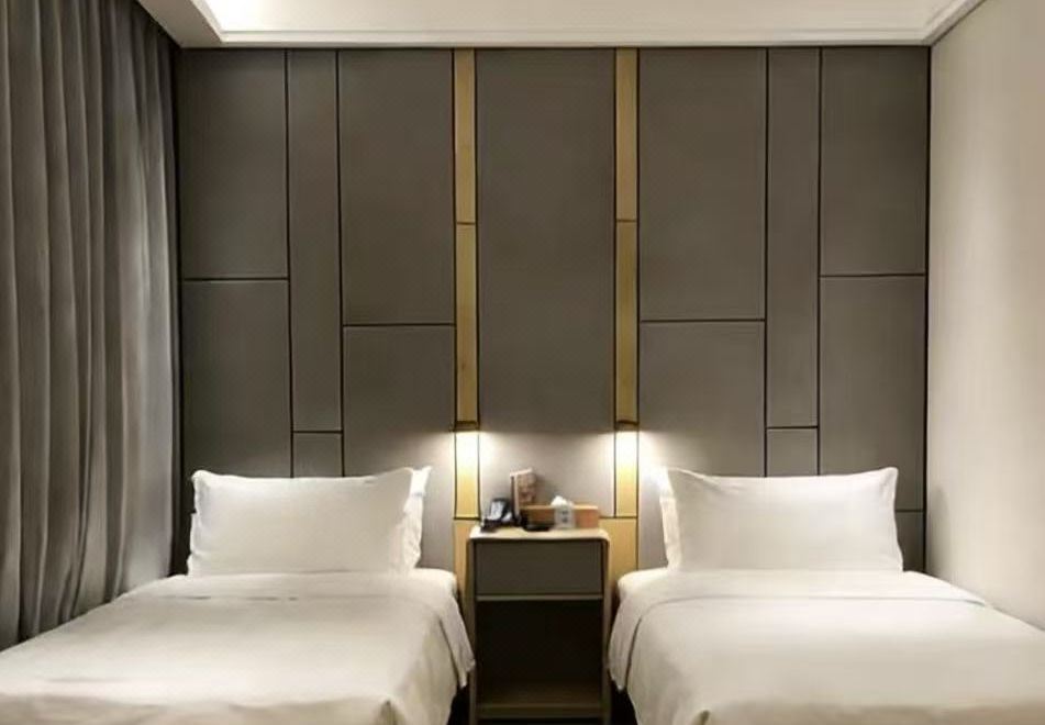 双床房+静谧空间+65寸高清电视+禅意茶席