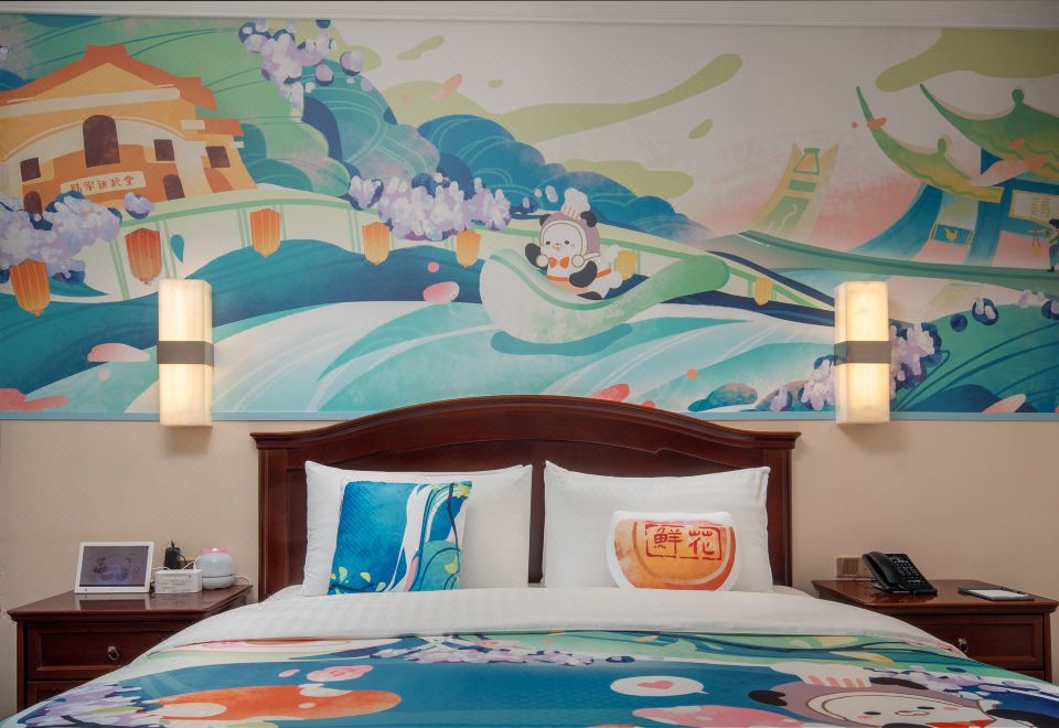 主题亲子单卧套房「欢乐梦幻居+独立客厅+童趣玩乐空间」