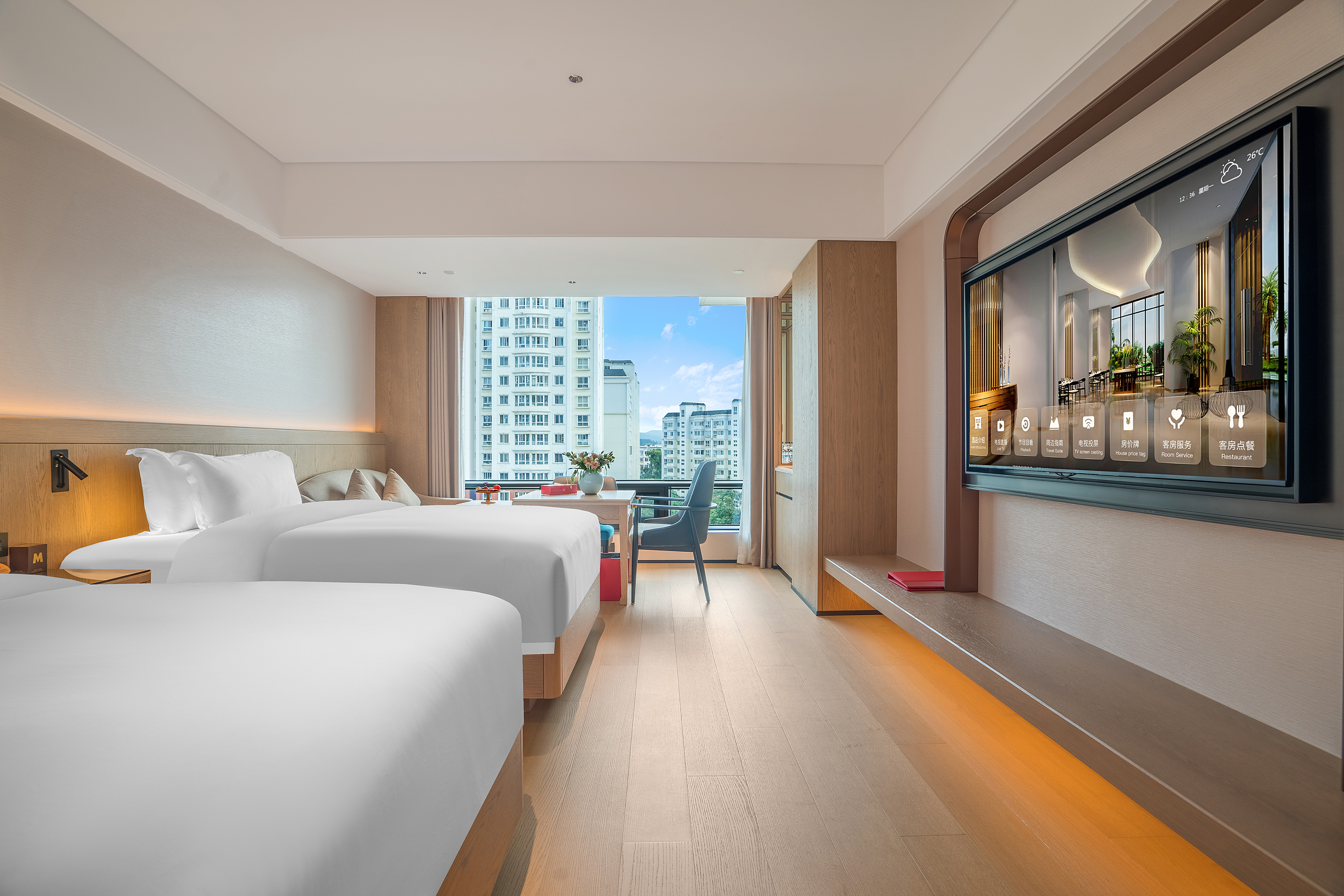 行政阳光双床房