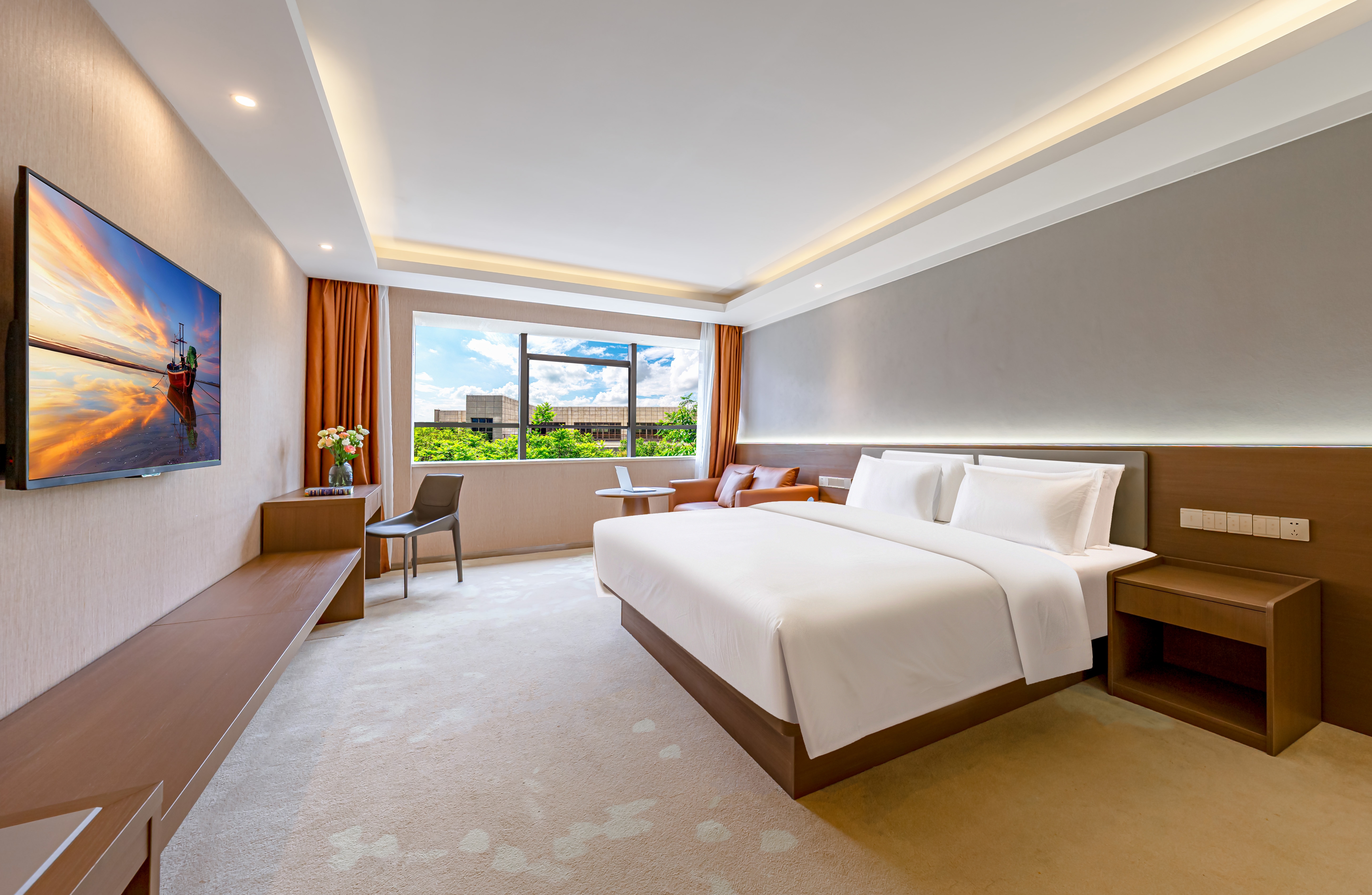 安静好睡眠·商旅大床房『明亮好办公+空调可制热』