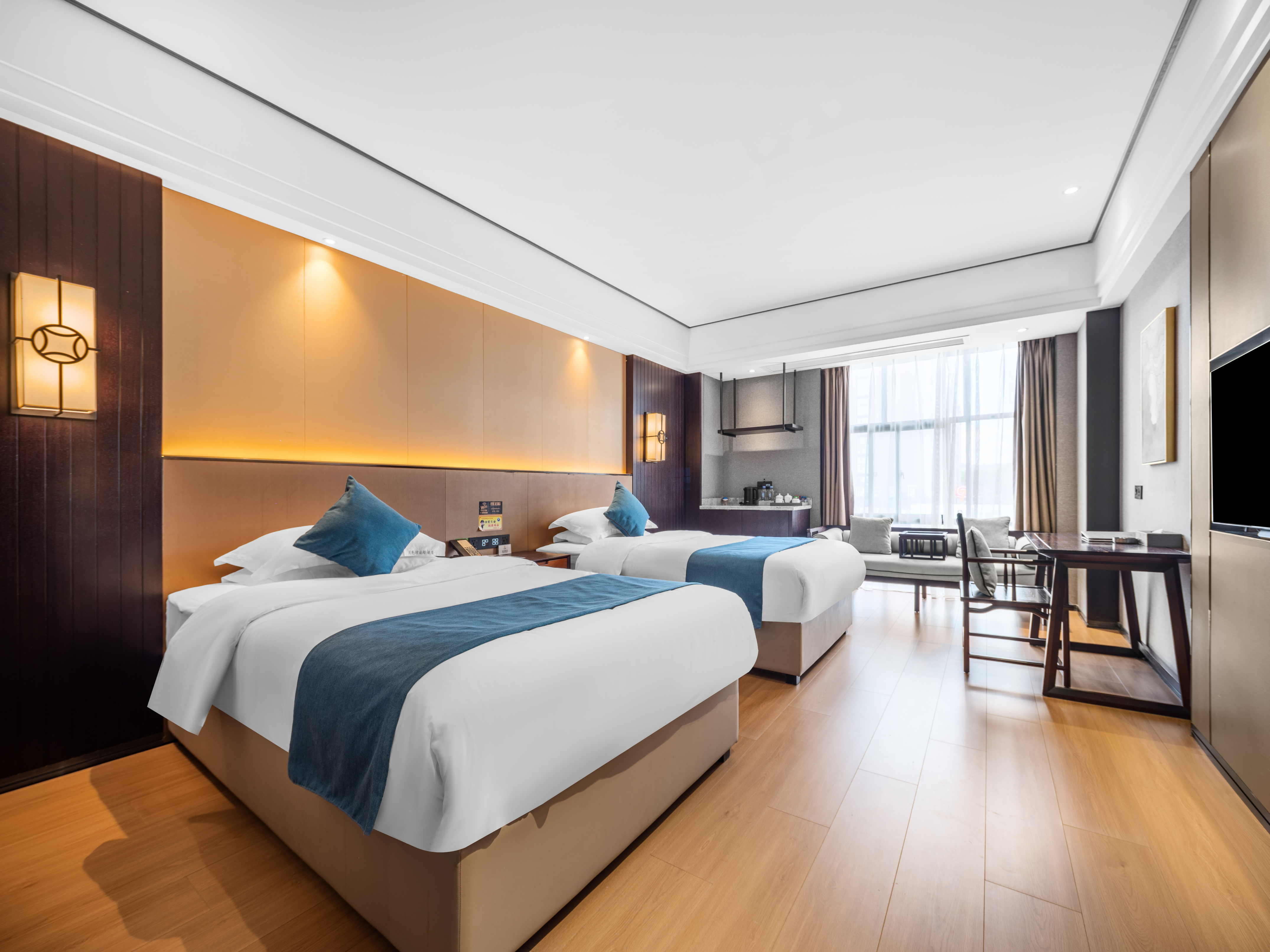 Huichang Moon Bay International Hotel (Huichang County Administrative Center Store)典雅双床房（现代简约沙发+安心睡眠）