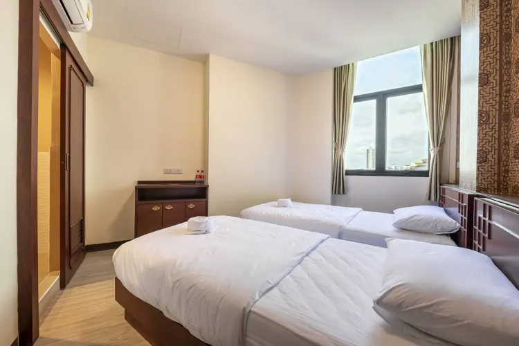 ห้องเตียงแฝดพร้อมวิวเมือง