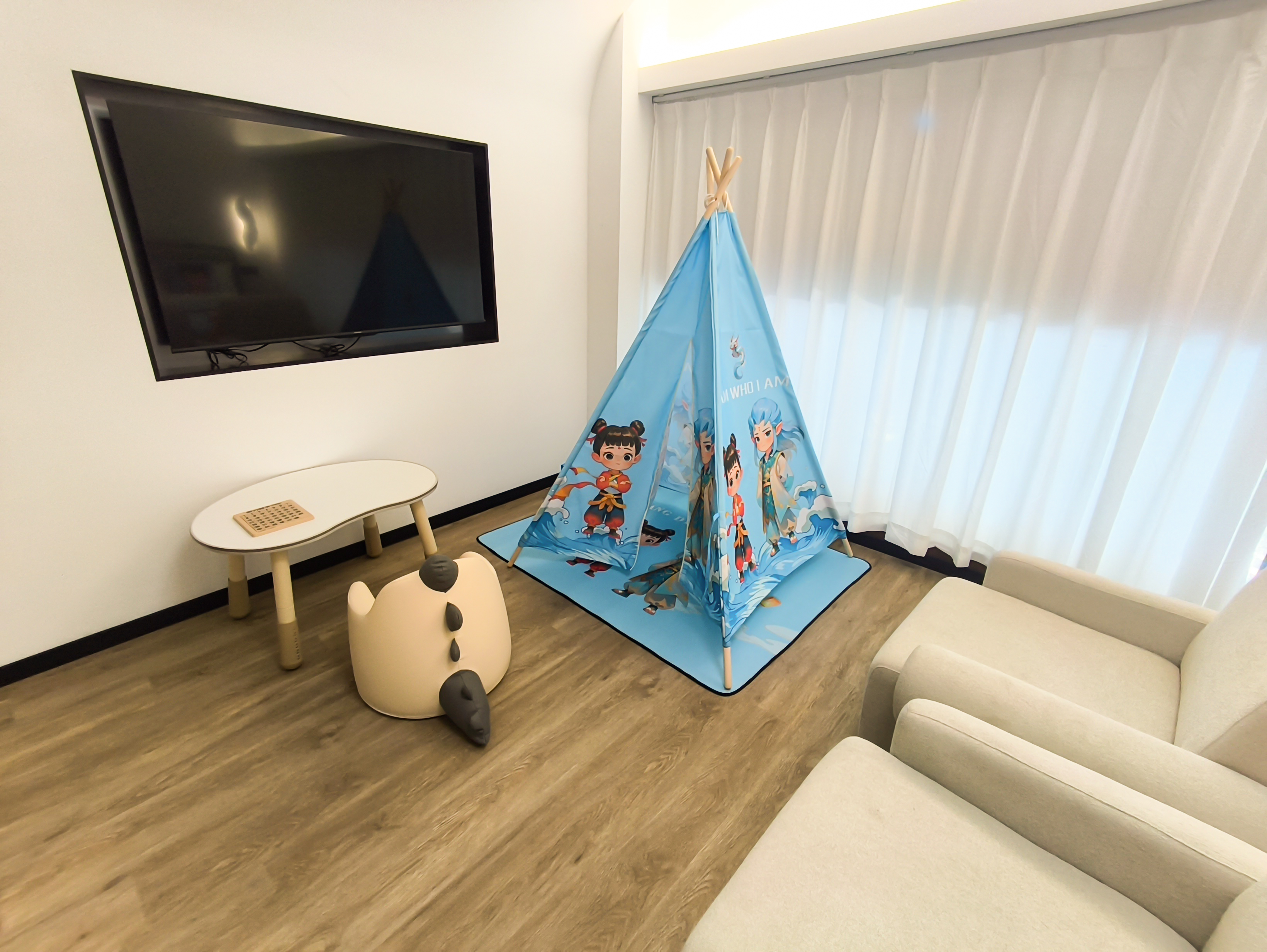 复式亲子直通漂流河房（独立泡池）