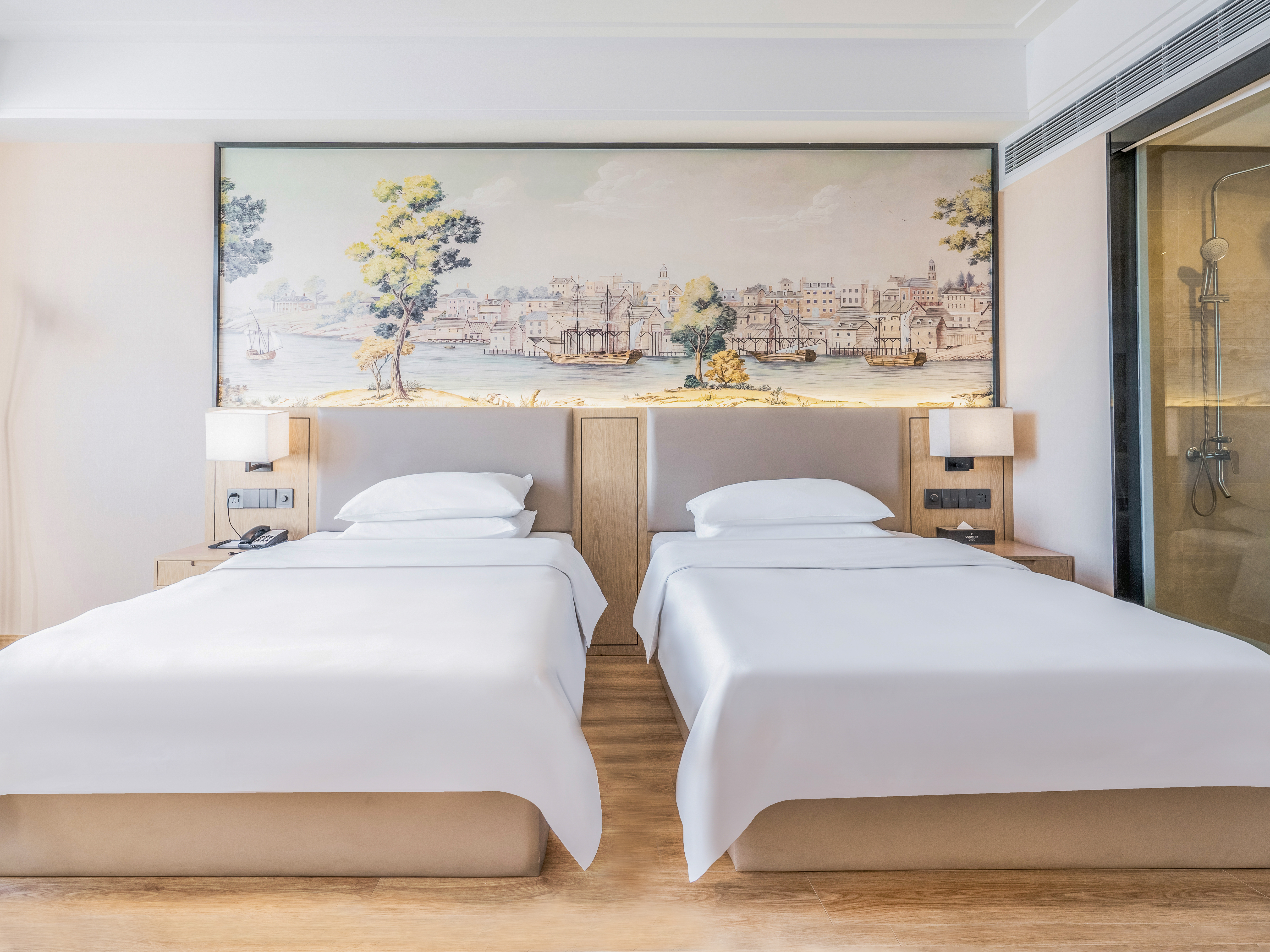 豪华双床房（赏山景+俯瞰城景）