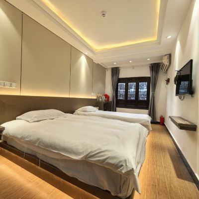 景外臨河雙床房 西塘一花·一木·一民宿優惠