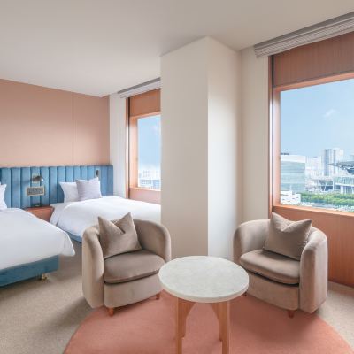 【2023年改装】グランドツイン（高層階・ミニバーフリー・フリーフロー） ザ マークグランドホテル クーポン