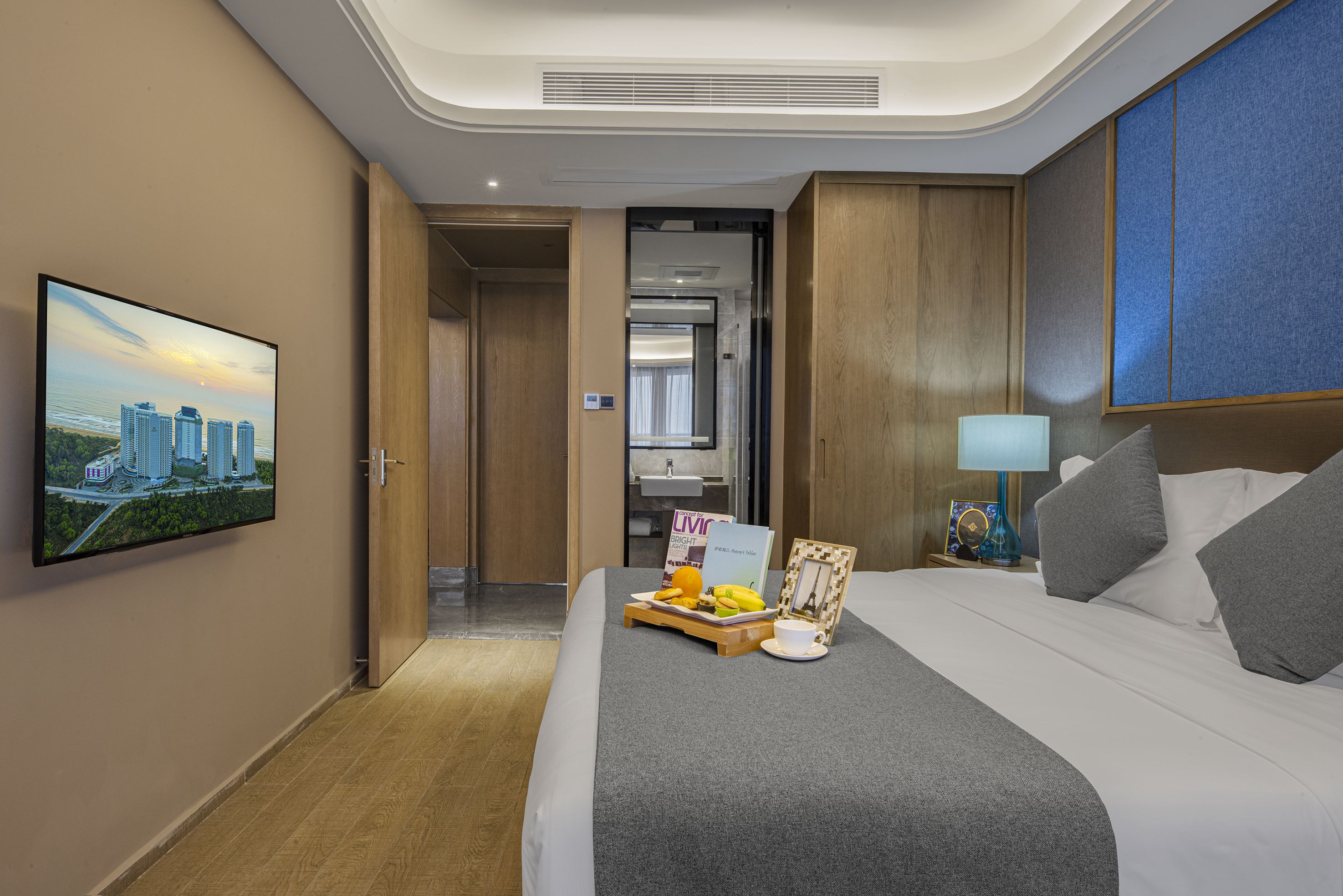 双月家庭海景双卧套房