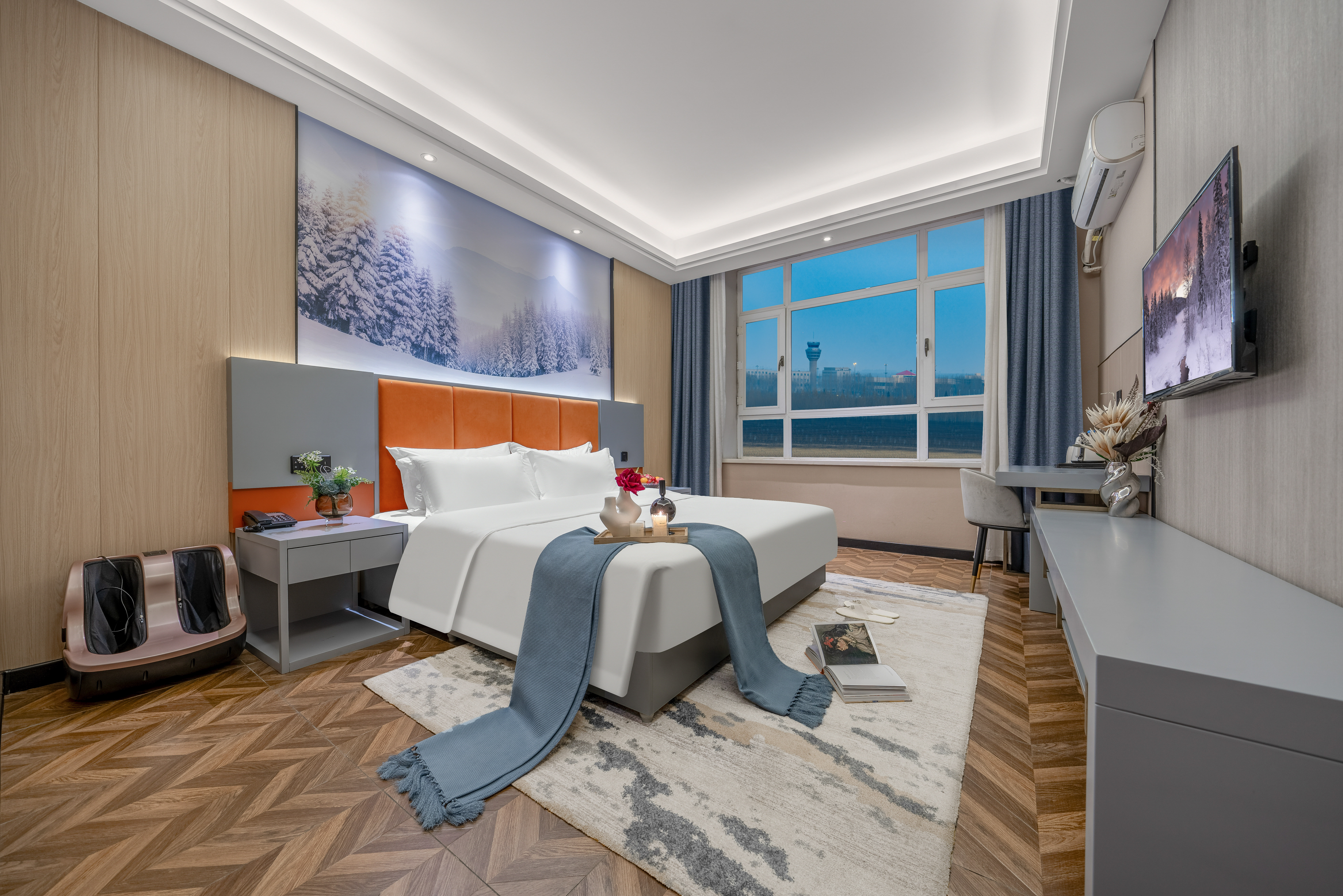 雅致大床房【智能马桶+零压记忆棉床垫+腿足按摩器】