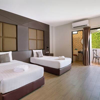 豪華雙床房 普吉島機場貝爾飯店優惠