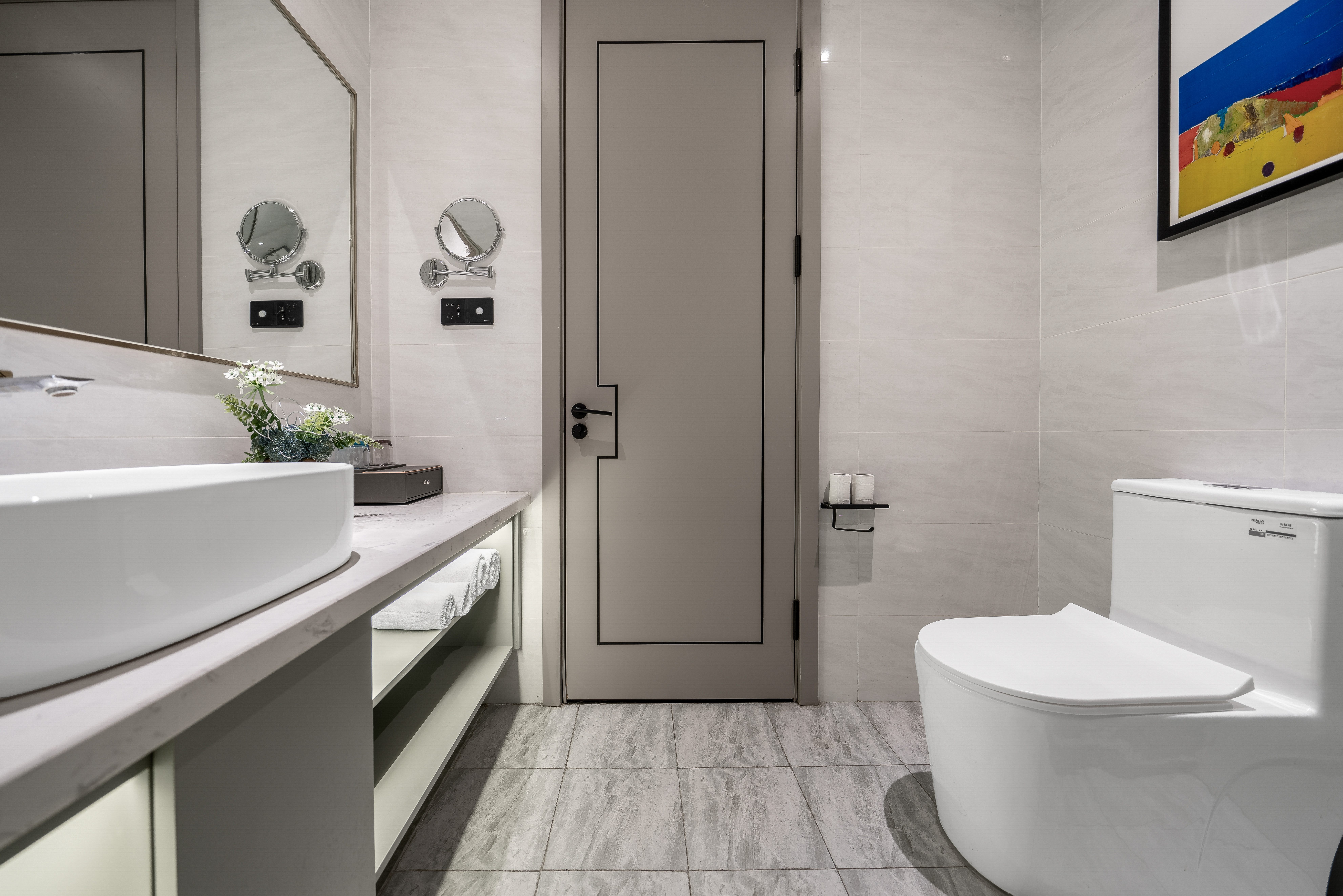 雅致双床房【智能马桶+腿足按摩器+80织抗菌亲肤布草】