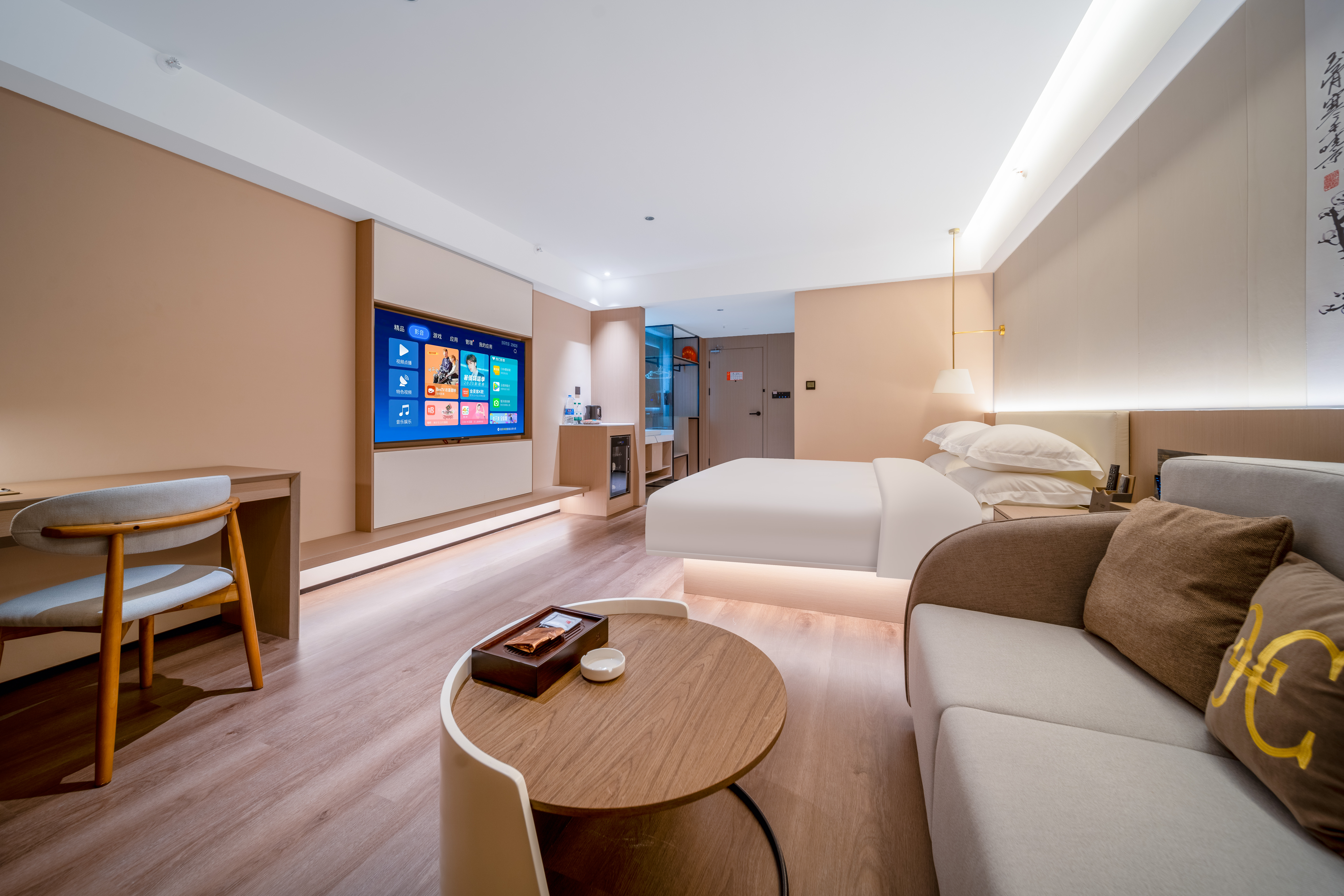 观景豪华大床房（全屋智能+影视会员+180°落地观景）