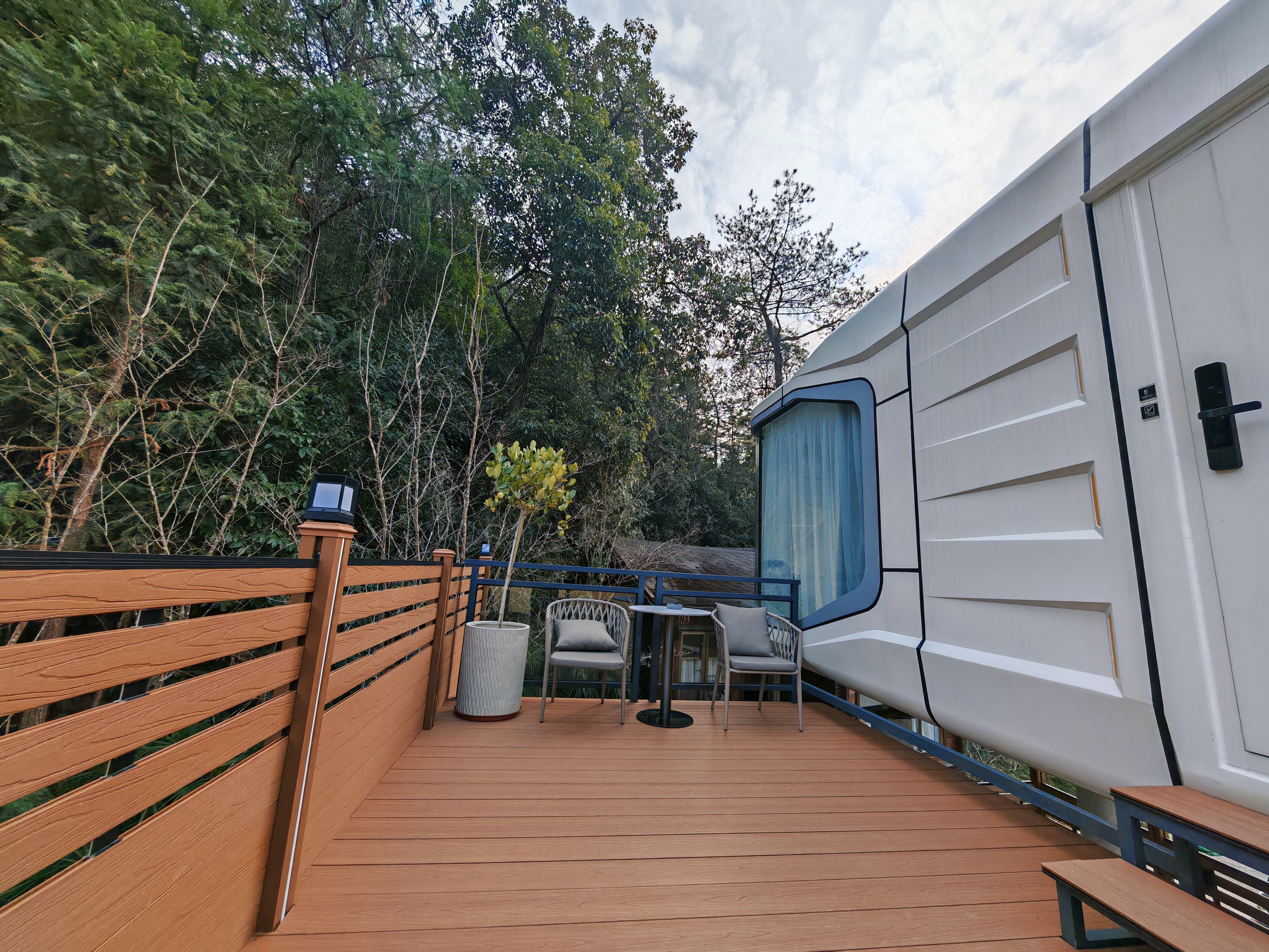 天秤座山景套房+独栋庭院+温泉泡池+全景大露台+烧烤