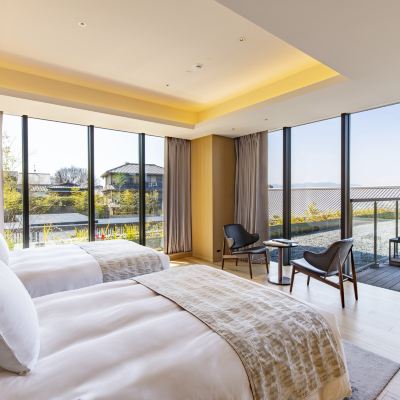 パノラミックテラスツイン 宿泊者専用無料ラウンジ付き ザ ホテル青龍 京都清水 クーポン