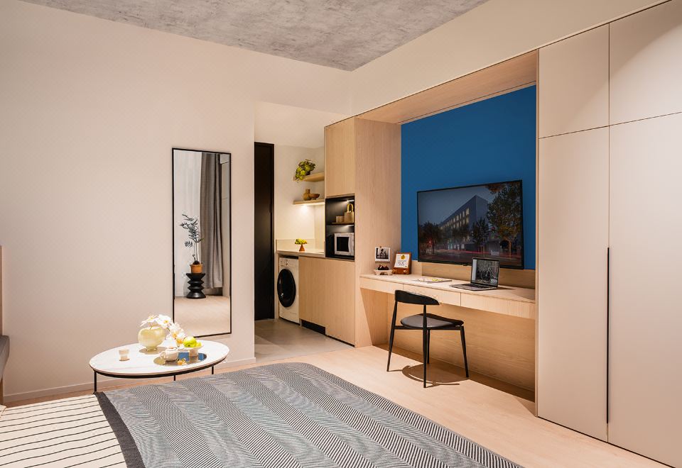 baseLITE-CHANGLIN Serviced ApartmentExquisite Studio (with Washing Machine)