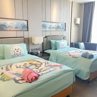 MOMO主題雙床房 龍巖富力萬達嘉華酒店優惠