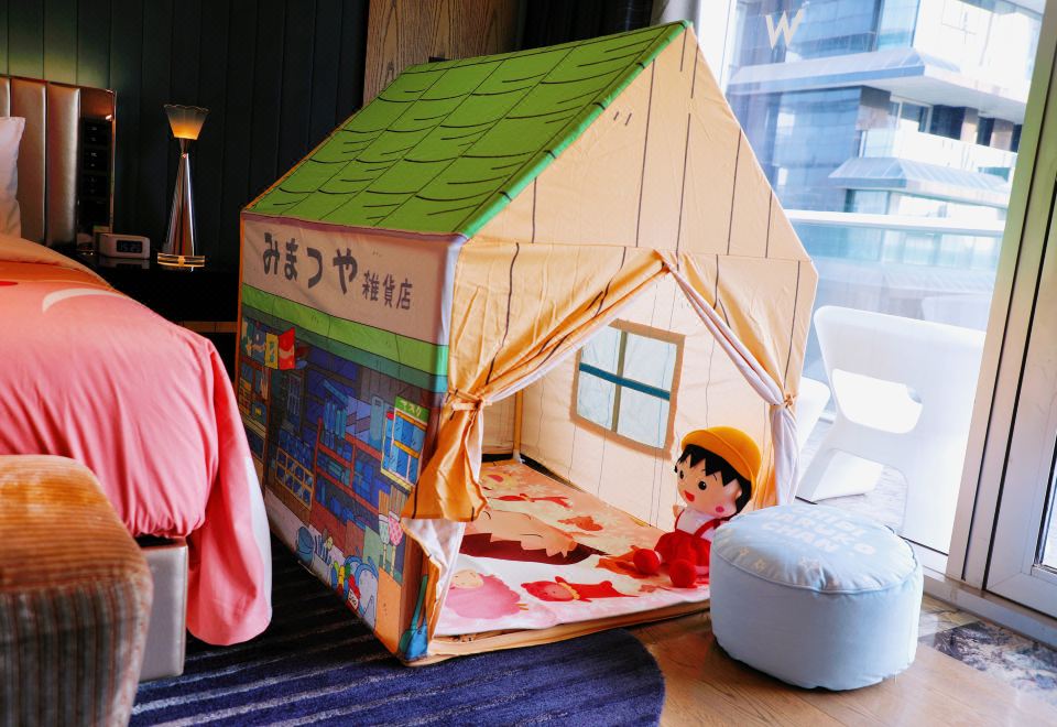 樱桃小丸子亲子主题双床房