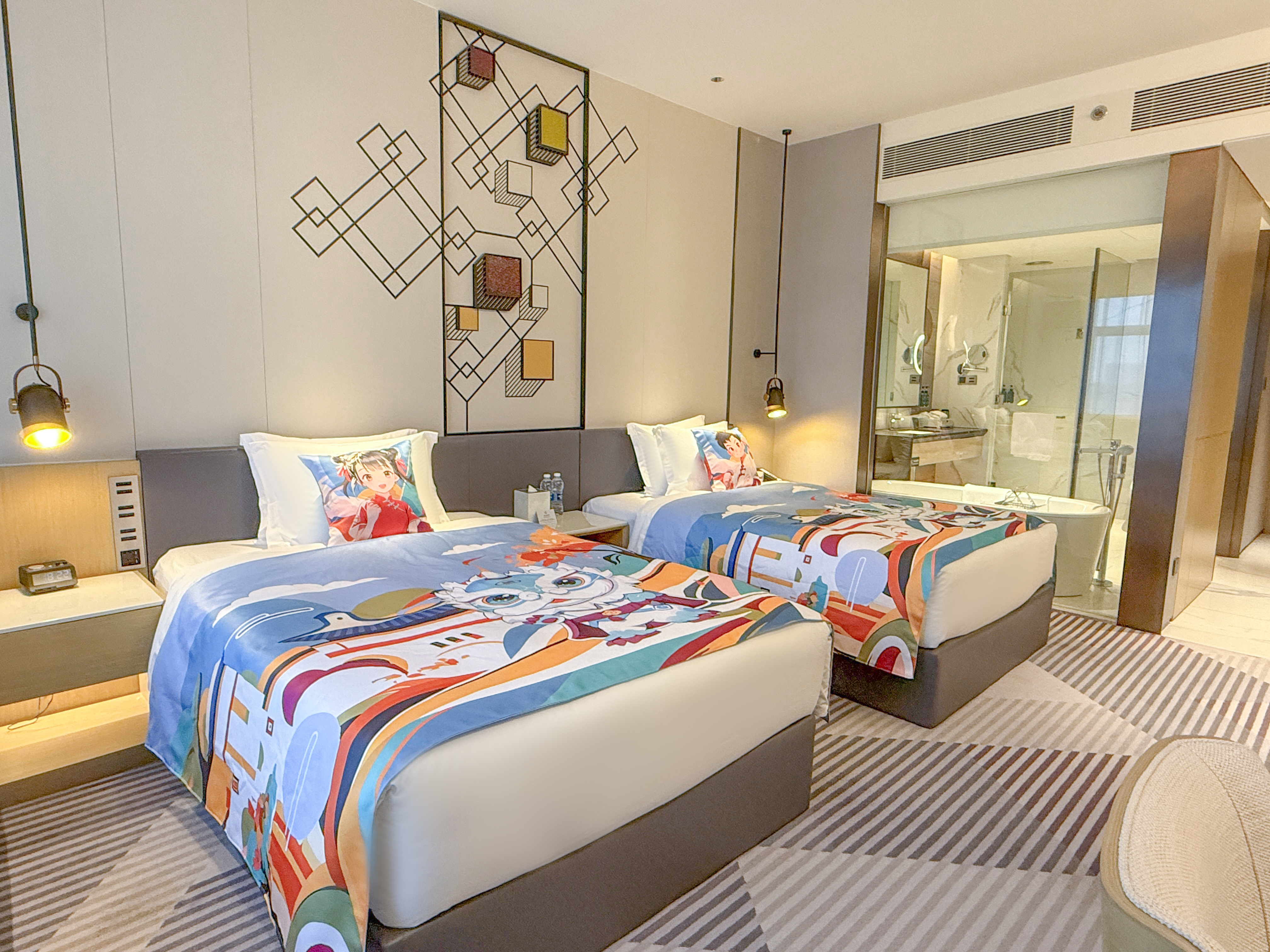 功夫奇旅AI親子湖景雙床房