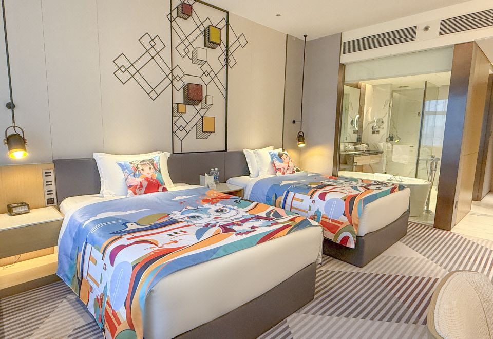 Crowne Plaza Foshan Nanhai2 Double Standard Kung Fu AI Theme Lake View Room