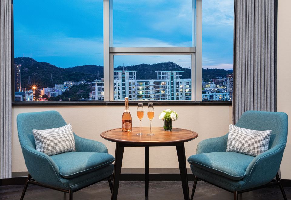 行政城景大床房『老厦门?夜景?贵妃沙发?空气净化器』