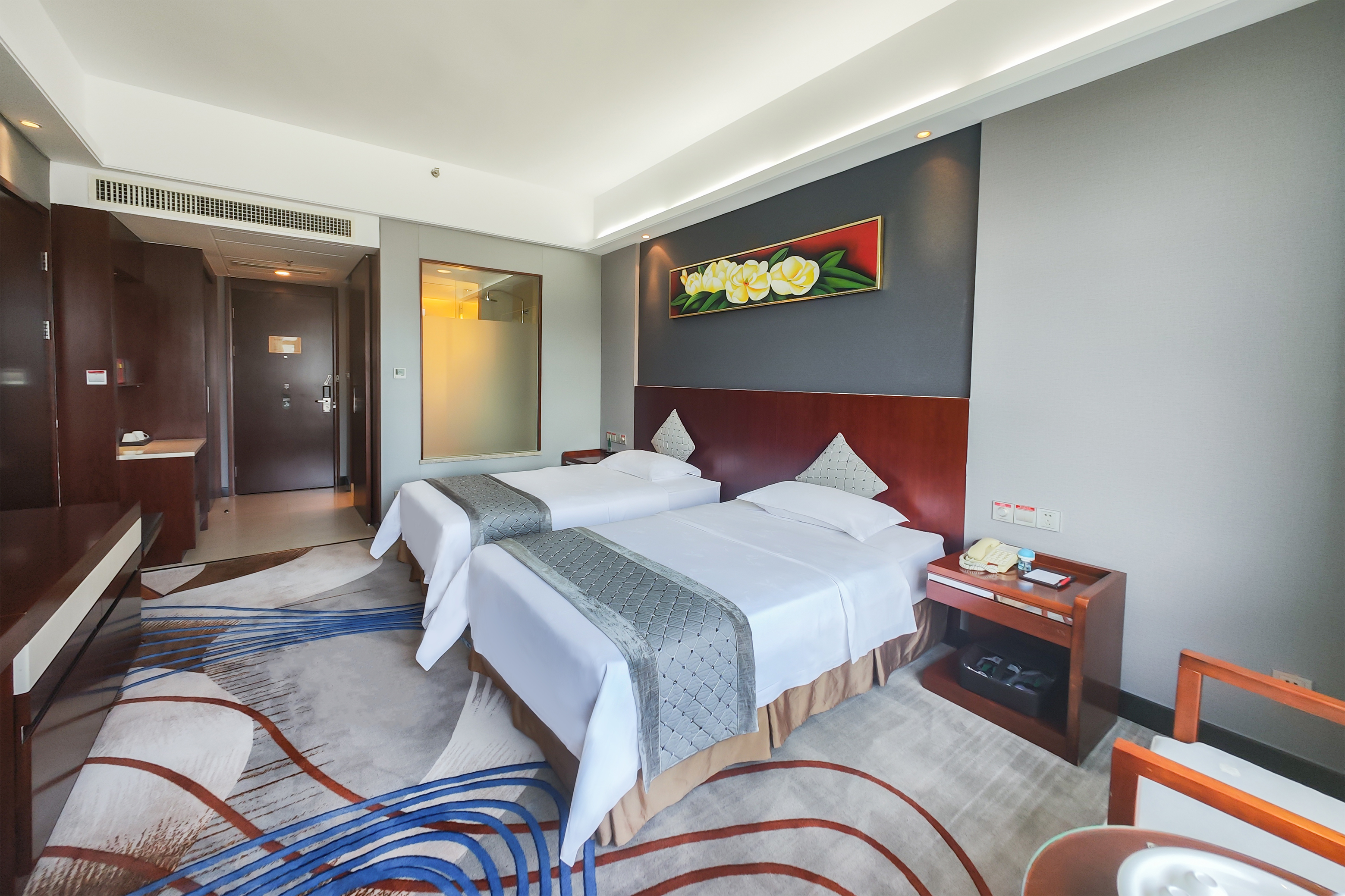 商务双床房（城市景观+慕斯床品）