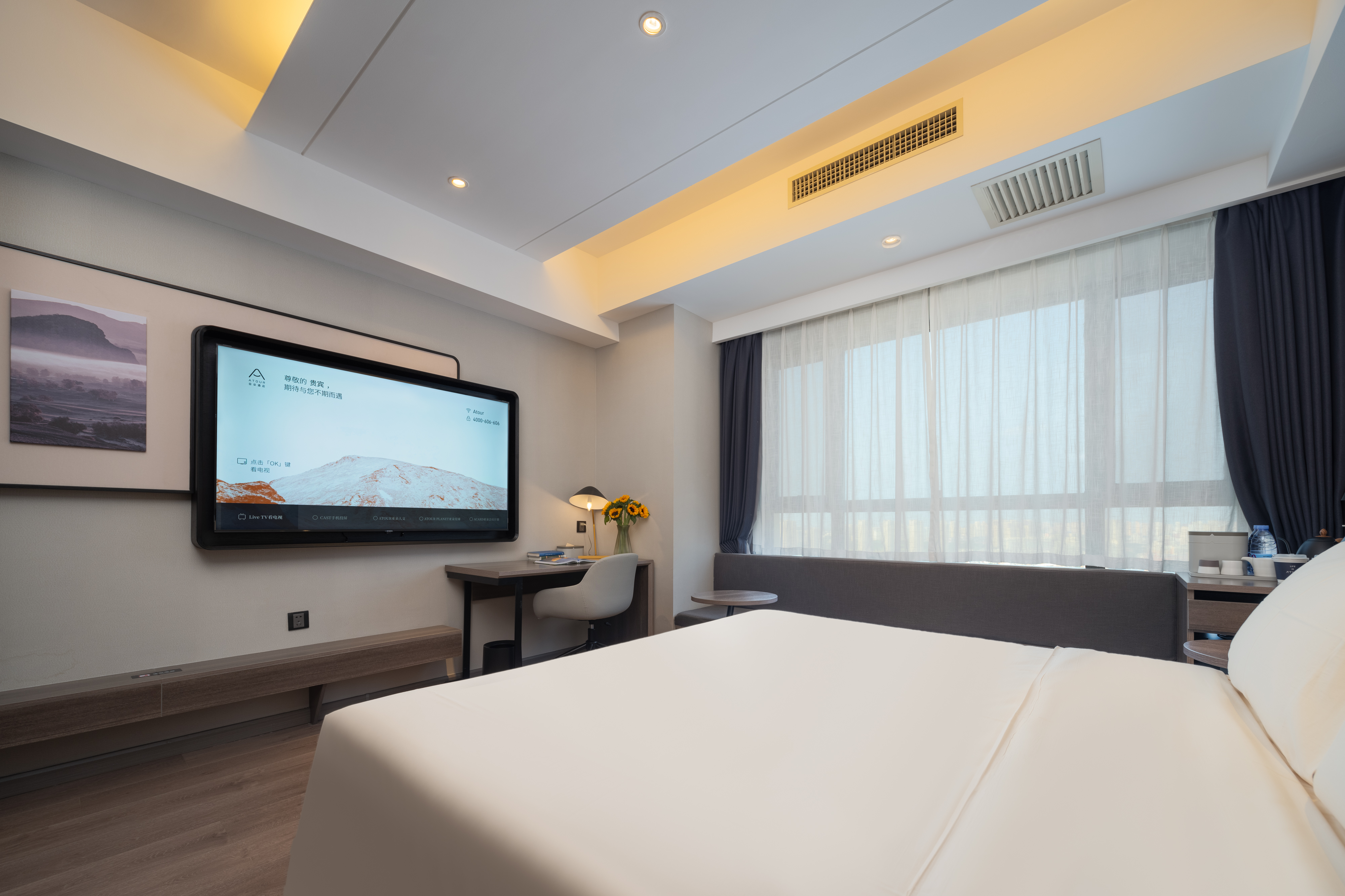 高級園景大床房（手機投屏＋加濕器）