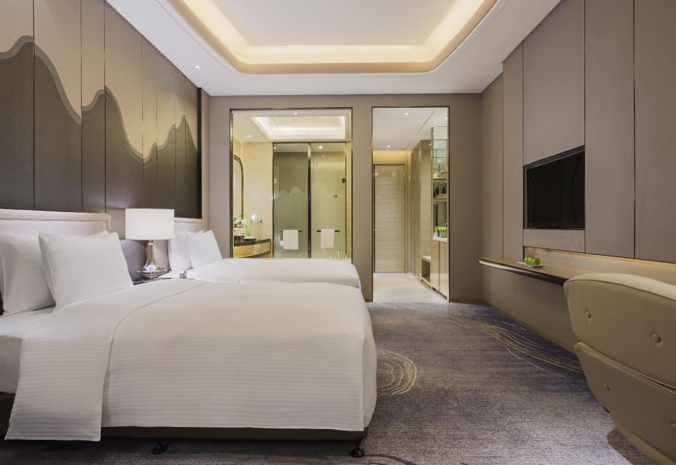 家庭双床房（全景落地窗+斯林百兰床垫+Acca Kappa洗护）