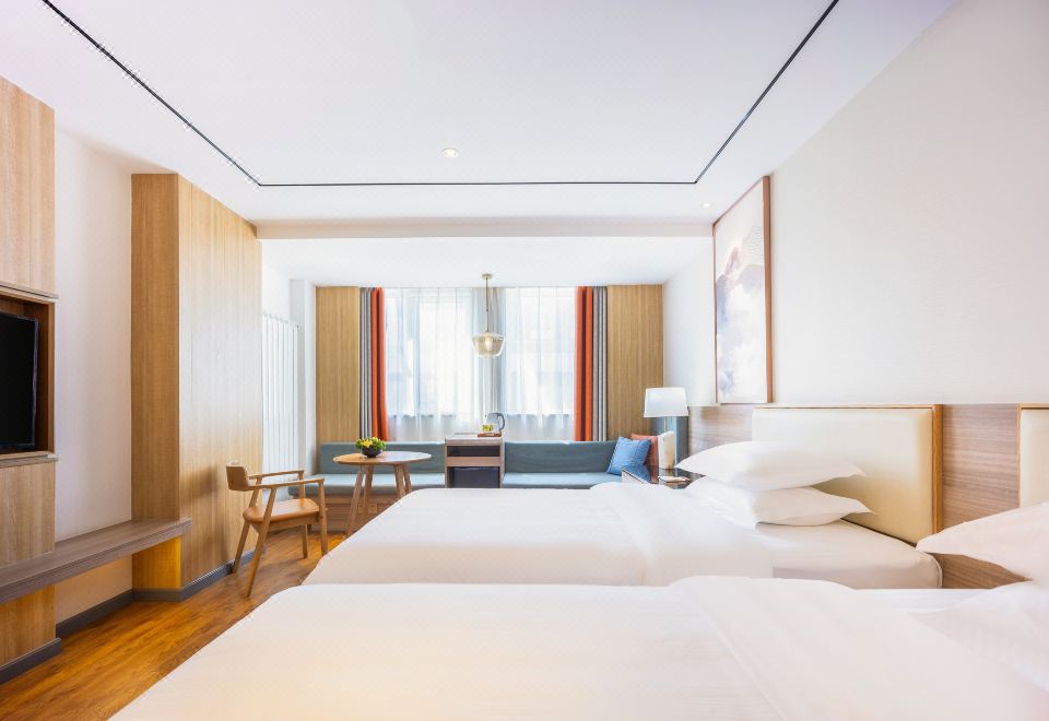 行政双床房（喜临门床垫+智能马桶+挂烫机+小冰箱）