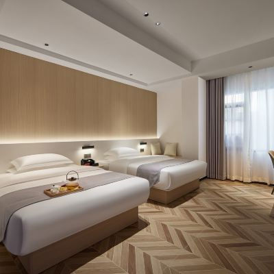 露台商務雙床房 廈門山尋·崎墅錦院飯店（廈門北站工學院店）優惠