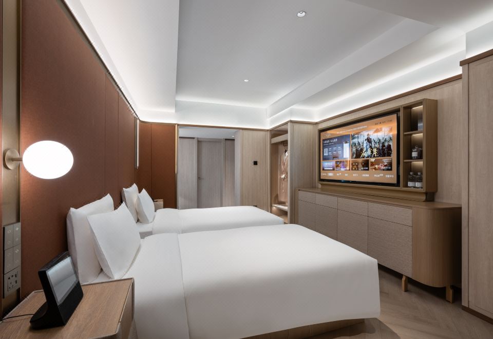 豪华双床房（金可儿KINGLOIL床垫+迷你冰箱+智能客控）