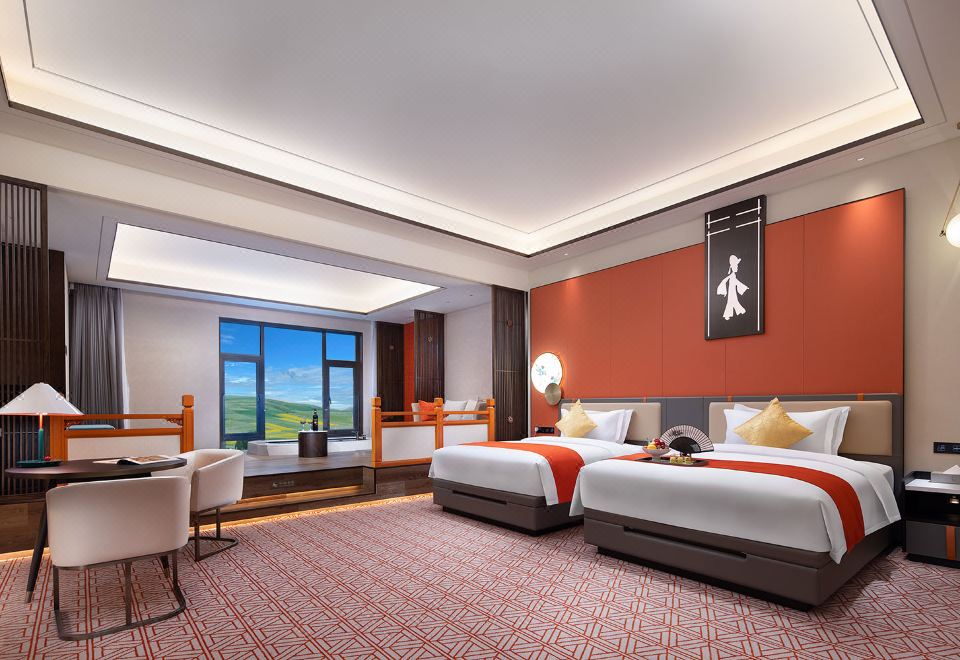 家庭温泉双床房