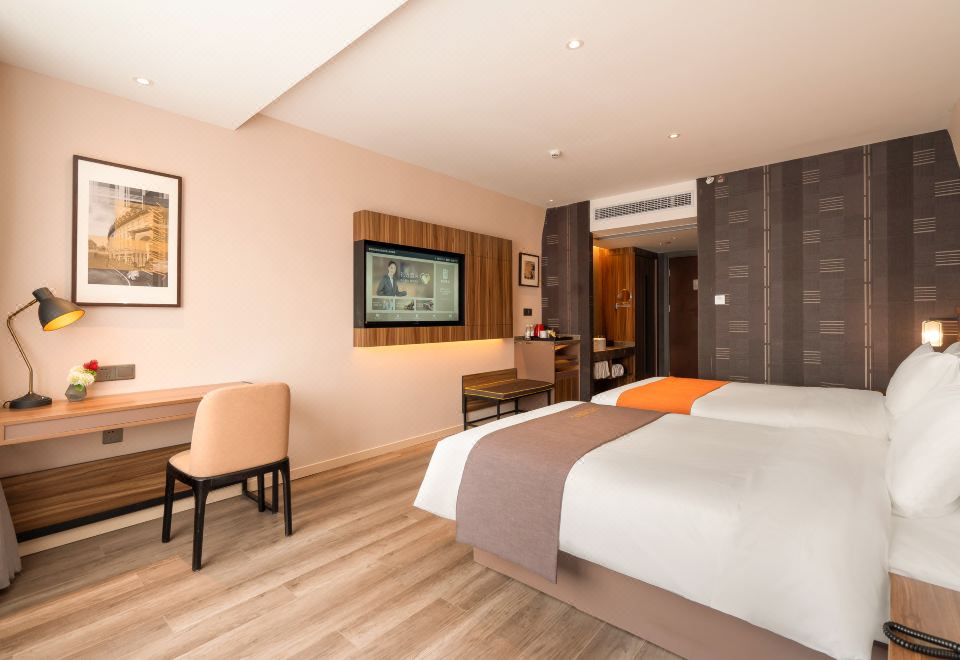 雙床房【英倫風格，55寸可投屏電視】