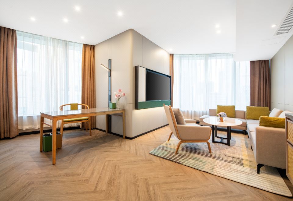 西塔景单卧套房（独立会客厅+Minibar+Happy Hour）