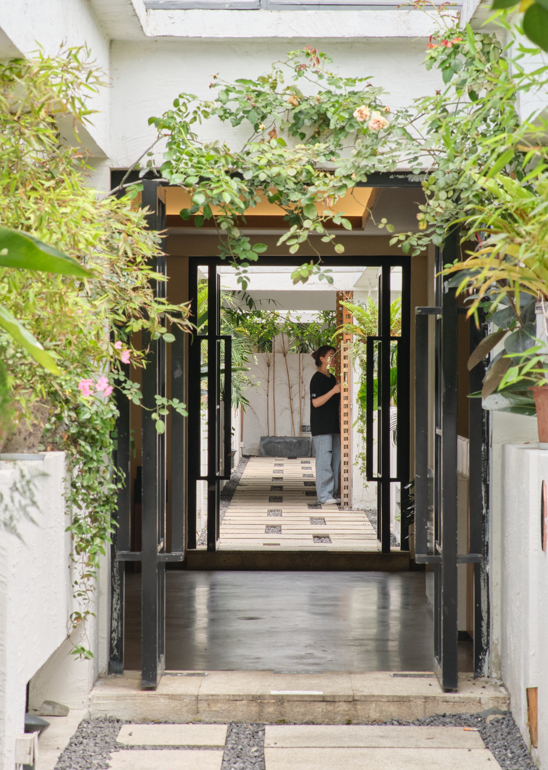 花园浴缸双床房