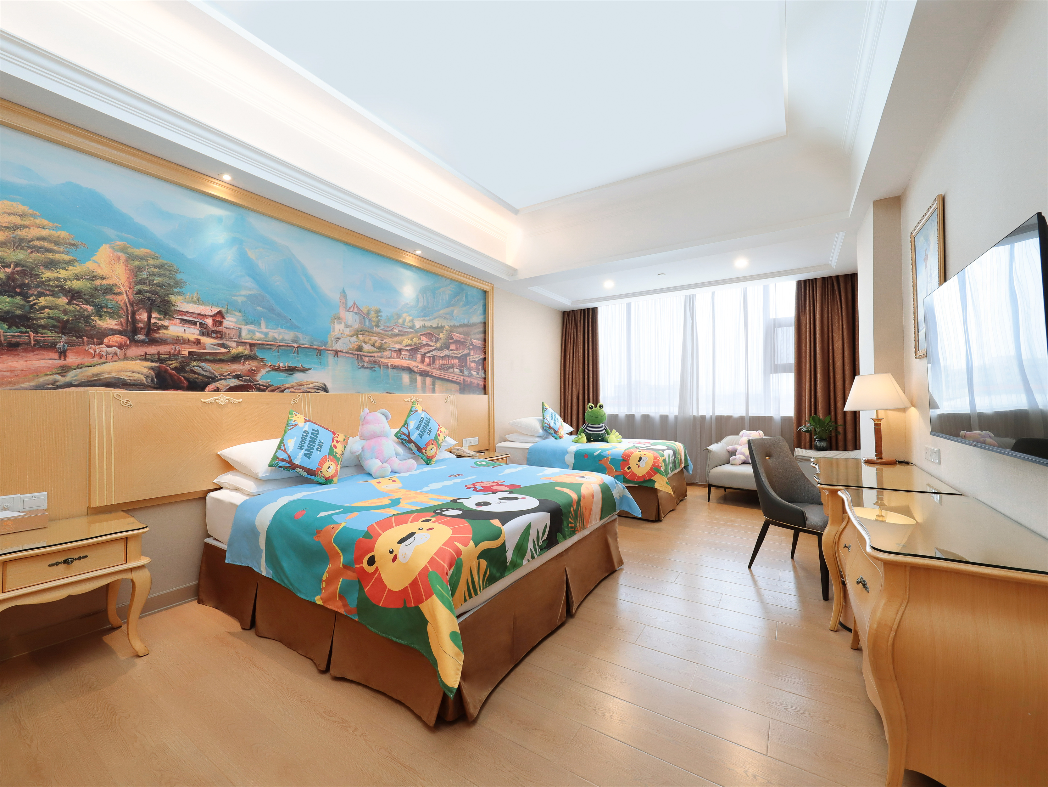 亲子双床房（安静好眠丨熊猫主题）