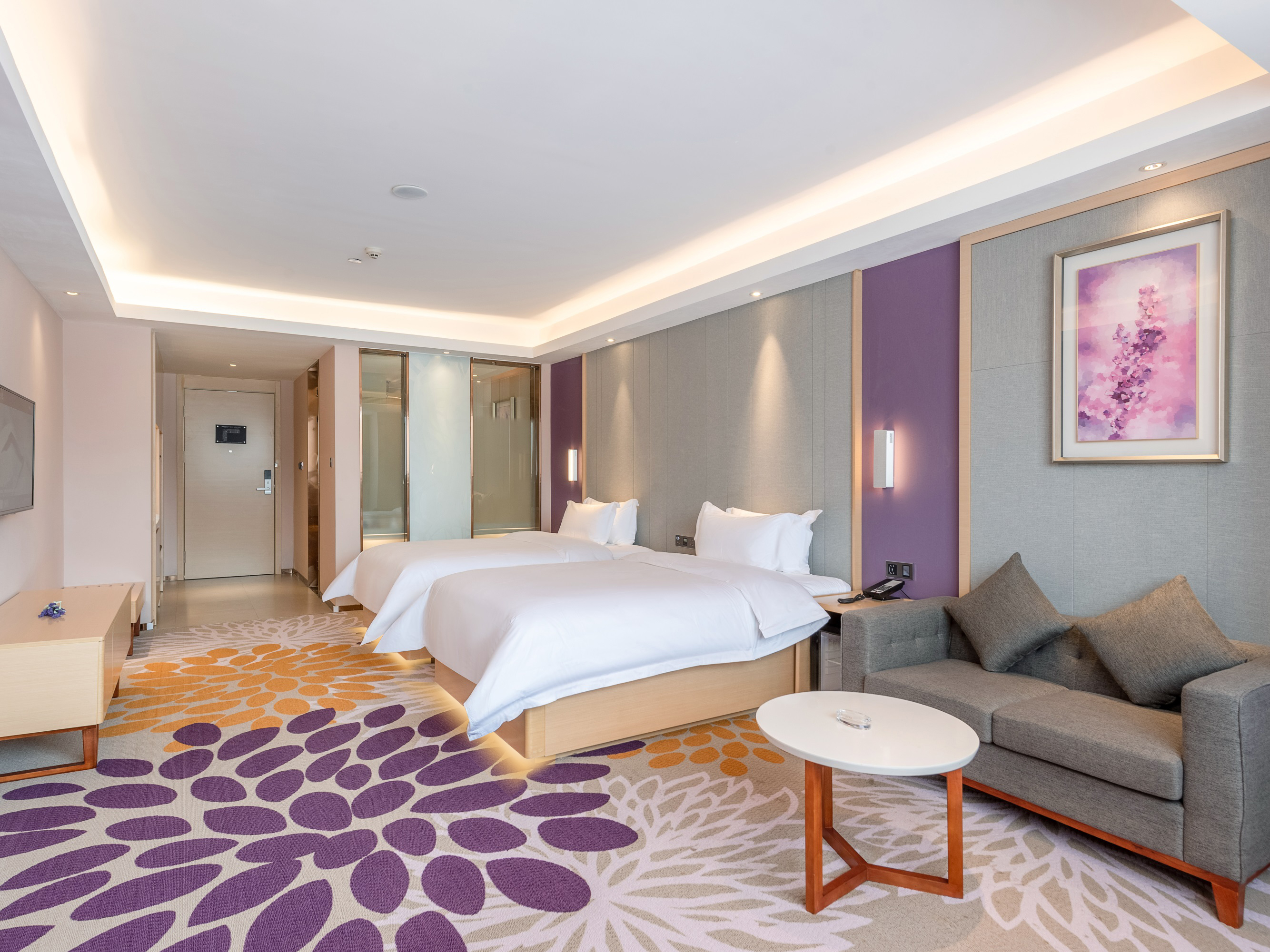 商务智能双床房（手机投屏+蓝牙音响+舒适办公+安静）