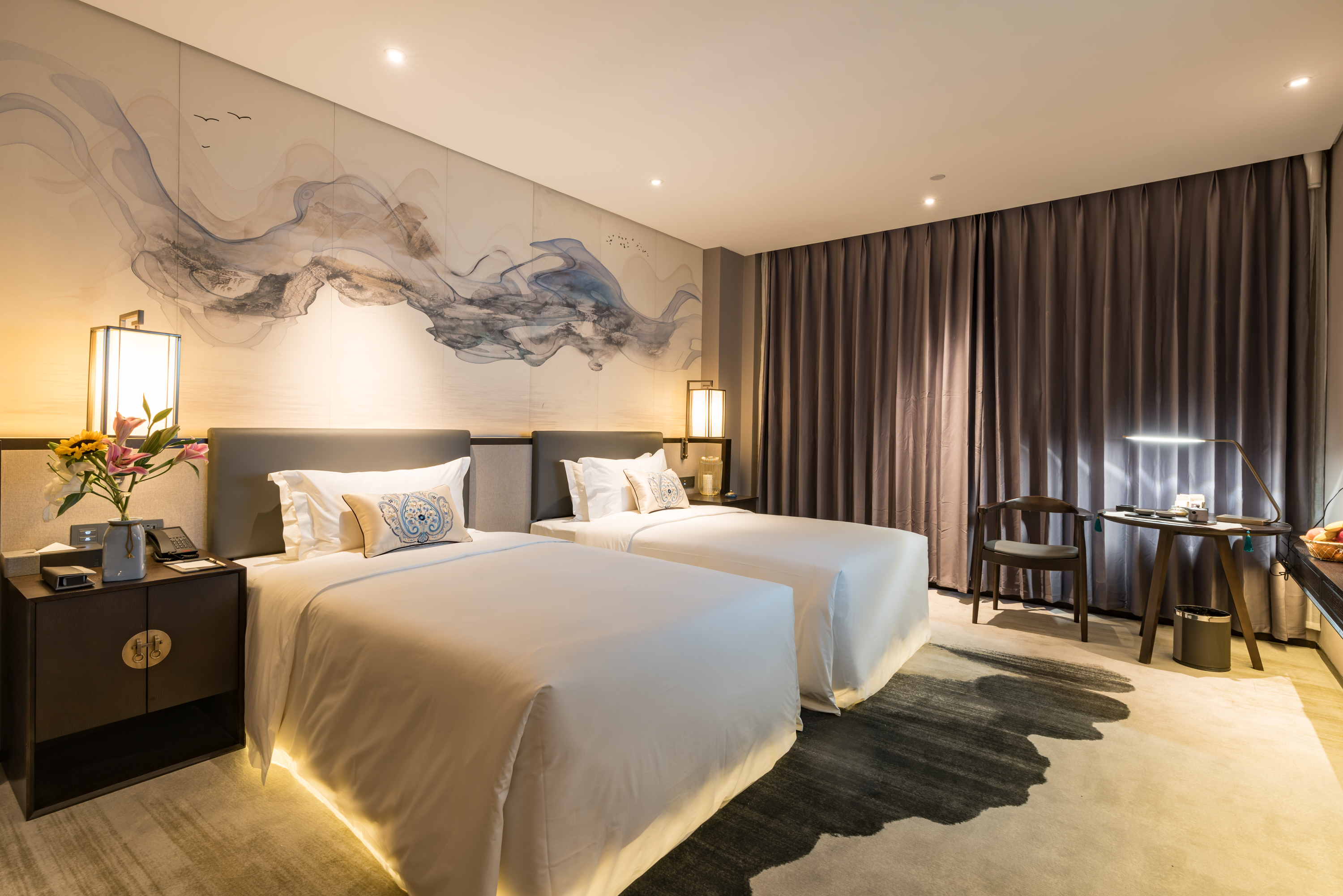 商務雙床房（零圧床墊+手機投屏+溫潤加濕器）