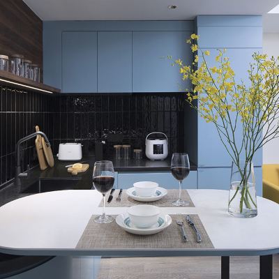 高級大床房（可投屏+冰箱+洗衣機+獨立南向陽台） 上海馨樂庭虹橋中心公寓酒店優惠