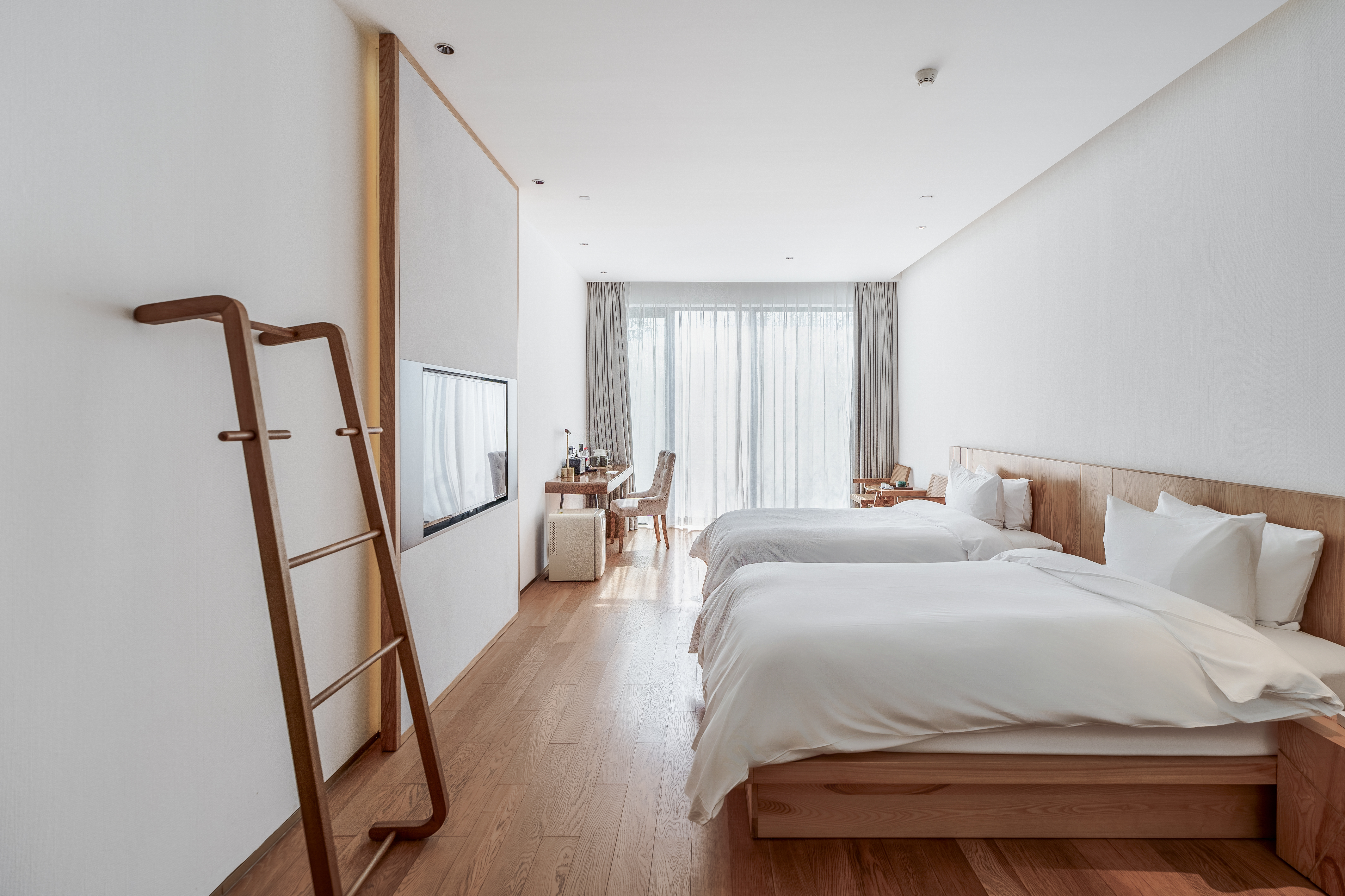 夕照露臺雙床房