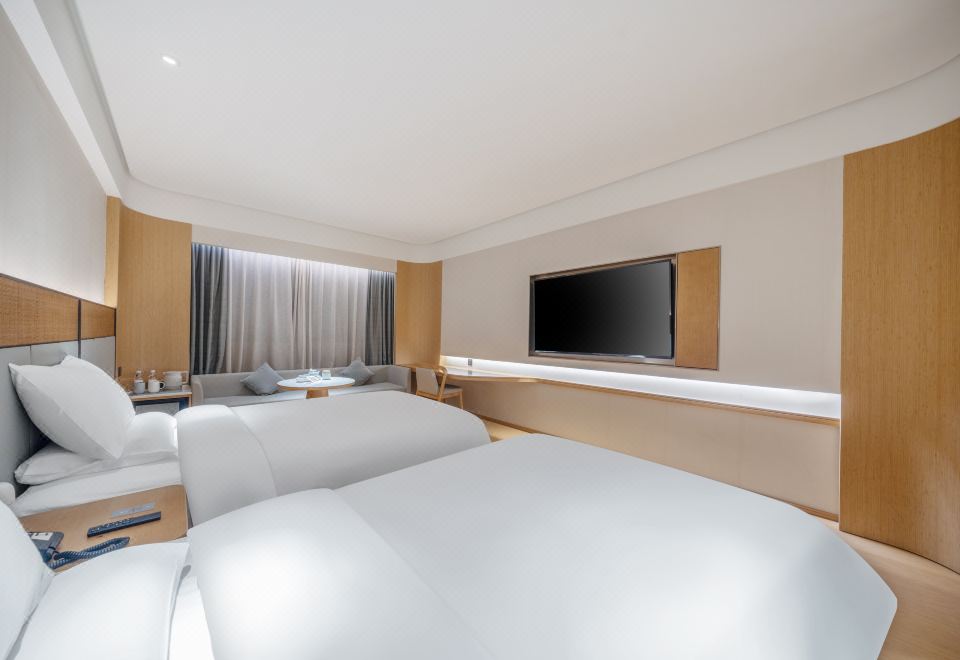 商務雙床房（65寸投屏電視+小冰箱+金可兒床墊）