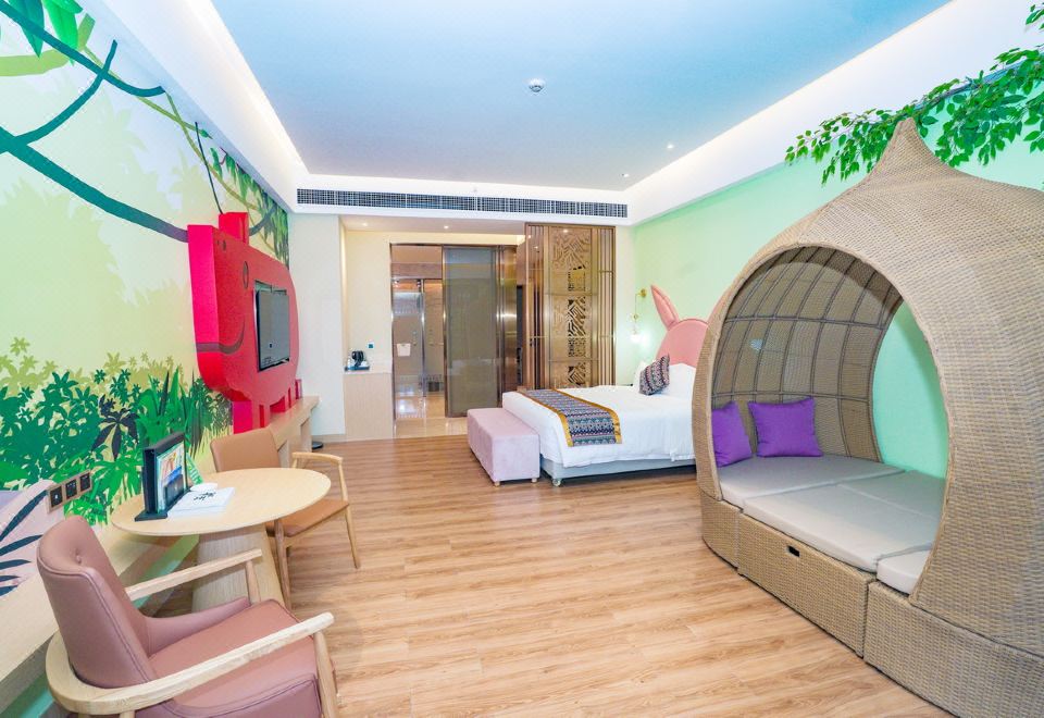 酒店B棟卡通大床房I獨立泡池