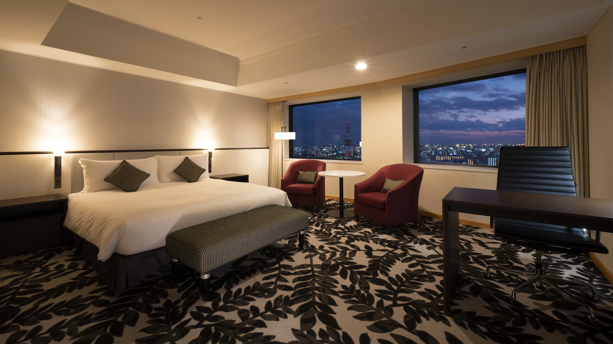 1张大床甄选名古屋港摩天轮景可吸烟房