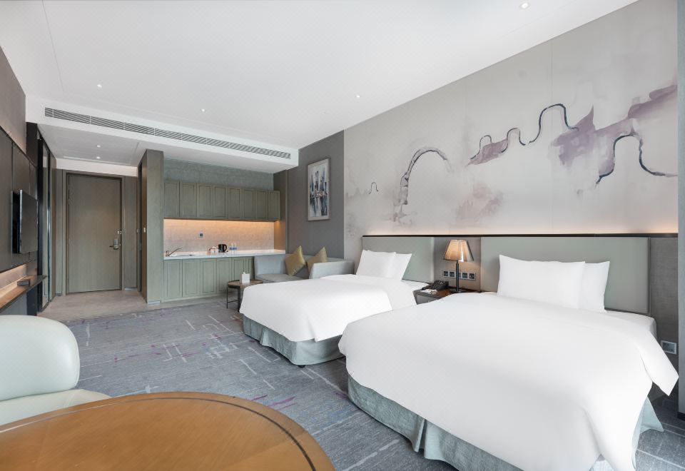 雪遥行政湖景双床房