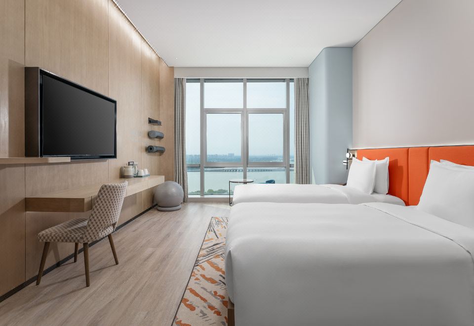 高级心悦房·2张单人床·湖景