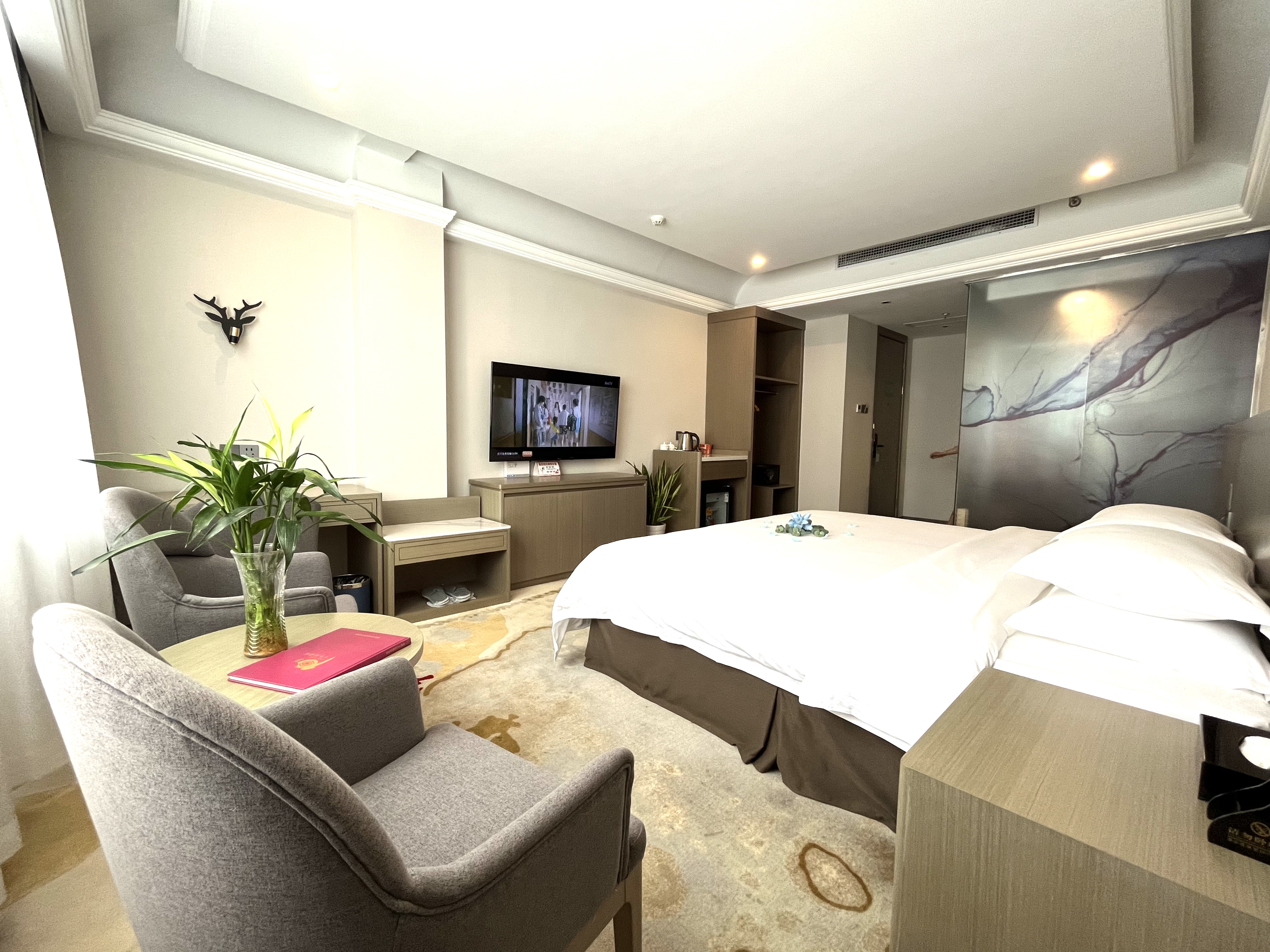 Kunshan Jiale International Business Hotel (Ma'anshan Middle Road Wanxianghui)Special benefit bed room