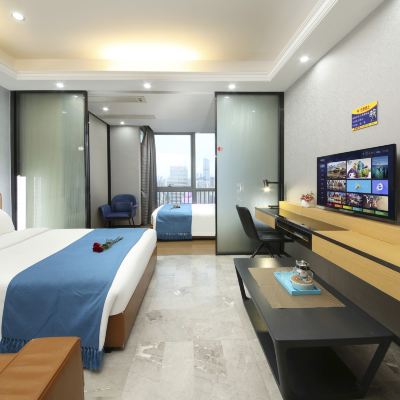 豪華雙床套房 朋滿國際公寓（廣州北京路捷登都會店）優惠