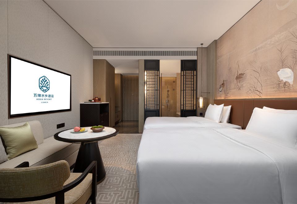 湿地公园豪华双床房（阳台+园景）