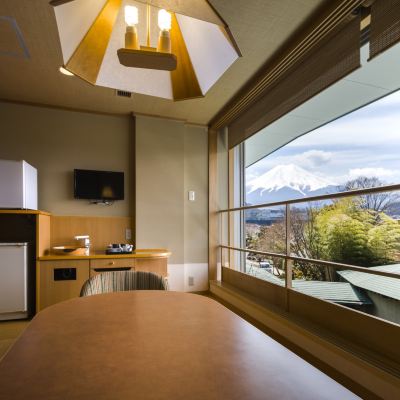 ゆらく山彦亭「話楽」 ／富士山眺望（露天風呂付) 富士山温泉 ホテル鐘山苑 クーポン