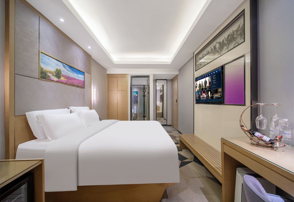 浪漫浴缸大床房「落地大窗慕思床垫·热敷眼罩馥郁红酒」