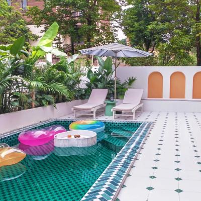 泡池.4房6床【復古風.K歌.投影.麻將.燒烤.獨棟別墅】 佛山美的鷺湖鷺棲台別墅優惠