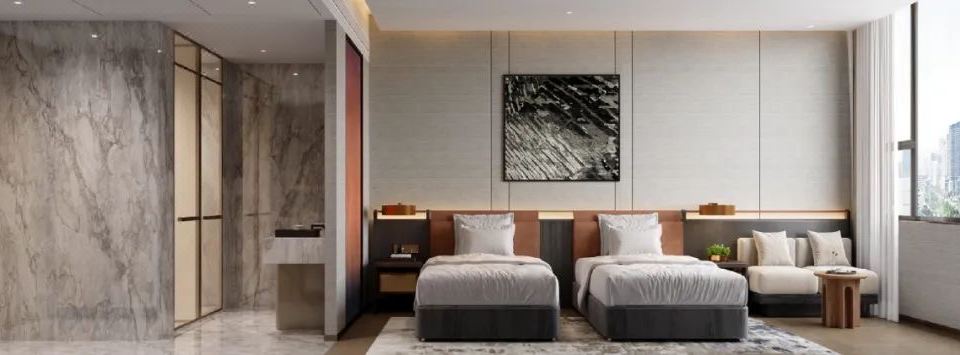 Wonderful Smart Control Twin Room With Derucci Mattress